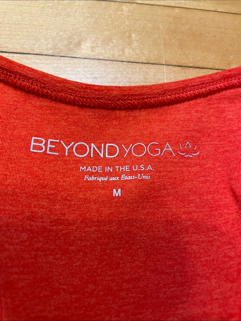 Beyond Yoga Bright Red Racerback V-Neck Sports Bra - Picture 4 of 8